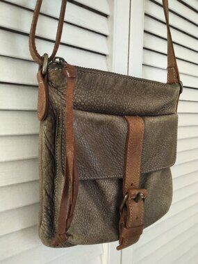 ROOTS Leather Crossbody Bag